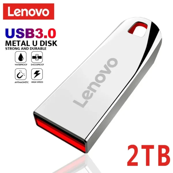 لينوفو 2 تيرا بايت USB 3.0 محركات أقراص فلاش معدنية عالية السرعة بندريف 1 تيرا بايت 256 جيجابايت 512 جيجابايت محرك أقراص يو اس بي محمول مقاوم للماء ميموريا قرص فلاش يو اس بي